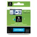 Dymo etiquetas azul sobre blanco (45014 / S0720540), 12mm, laminada
