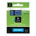 Dymo etiquetas negro sobre azul (40916 / S0720710), 9mm, laminada