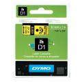 Dymo etiquetas negro sobre amarillo (43618 / S0720790), 6mm, laminada