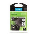 Dymo Cinta de nailon flexible D1 negro sobre blanco (16957 / S0718040), 12mm, flexible laminated