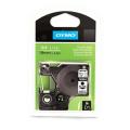 Dymo Cinta de nailon flexible D1 negro sobre blanco (16958 / S0718050), 19mm, flexible laminated