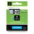 Dymo etiquetas negro sobre transparente (45800 / S0720820), 19mm, laminada