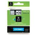 Dymo etiquetas negro sobre blanco (45803 / S0720830), 19mm, laminada