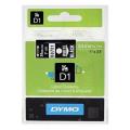 Dymo etiquetas blanco sobre negro (53721 / S0721010), 24mm, laminada