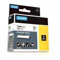 Dymo cinta negro sobre blanco (18758 / S0718100), 12mm, flexible laminated