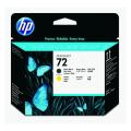 HP cabezal de impresión negro mate / amarillo (C9384A / 72)