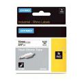 Dymo heat shrink tube negro sobre blanco (18057 / S0718330), 19mm
