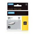 Dymo heat shrink tube negro sobre blanco (18053 / S0718280), 9mm