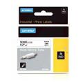 Dymo heat shrink tube negro sobre blanco (18055 / S0718300), 12mm