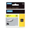 Dymo heat shrink tube negro sobre amarillo (18054 / S0718290), 9mm