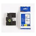 Brother tape negro sobre blanco (TZEFX241), 18mm, flexible laminated