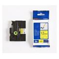 Brother tape negro sobre amarillo (TZEFX631), 12mm, flexible laminated