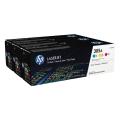 HP cartucho de tóner cian / magenta / amarillo (CF370AM / 305A) (multipack)