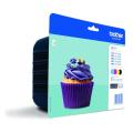 Brother cartucho de tinta negro / cian / magenta / amarillo (LC123VALBPDR / LC123VALBP) (multipack)