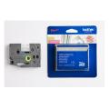 Brother tape blanco sobre gris claro matt (TZEMQL35), 12mm, laminada