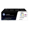 HP cartucho de tóner cian / magenta / amarillo (CF253XM / 201X) (multipack)