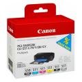 Canon cartucho de tinta negro / cian / magenta / amarillo / gris (6496B005 / PGI550CLI551) (multipack)