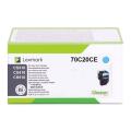 Lexmark cartucho de tóner cian (70C20CE / 702C)