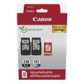 Canon cartucho de tinta negro / color (2970B017 / PG510+CL511) (Paquete Doble, multipack)