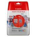 Canon Cartucho de tinta / papel fotográfico negro / cian / magenta / amarillo (0386C009 / CLI571) (multipack)
