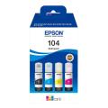 Epson cartucho de tinta negro / cian / magenta / amarillo (C13T00P640 / 104) (multipack)