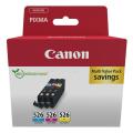 Canon cartucho de tinta cian / magenta / amarillo (4541B019 / CLI526) (multipack)