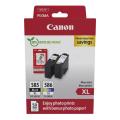 Canon Cartucho de tinta / papel fotográfico negro / color (6204C005 / PG585XLCL586XL) (Paquete Doble, multipack, alta capacidad)