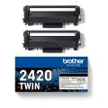 Brother cartucho de tóner negro (TN2420TWIN) (Paquete Doble)